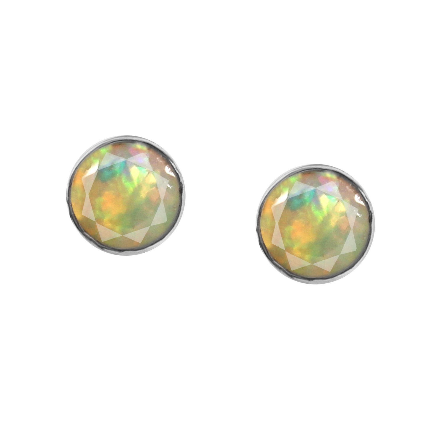 Australian Opal Stud Earrings – Premium 925 Silver Women’s Jewelry