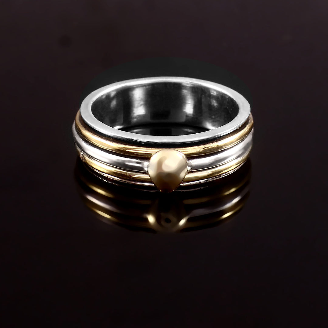 Minimalist Spinner Ring, 925 Solid Sterling Silve Handmade Jewelry