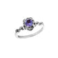 Natural Amethyst Crystal Ring – 925 Sterling Silver Meditation & Balance Ring