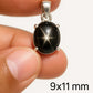 Black Star Sapphire Pendant, Gemstone Pendant, 925 Solid Sterling Silver,  Women Necklace, Anniversary Gift
