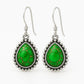 Green copper Turquoise Earring, 925 Sterling Silver Earring, Boho Gift, Handmade Jewelry, Turquoise Earring