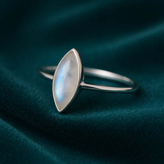 925  Sterling Silver Rainbow Moonstone Ring, Gemstone Ring, Handmade Jewelry, Women Ring, Gift for Her