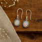 Handmade Opal Earring, 925 Solid Sterling Silver, White Opal Earring, Gift for Her
