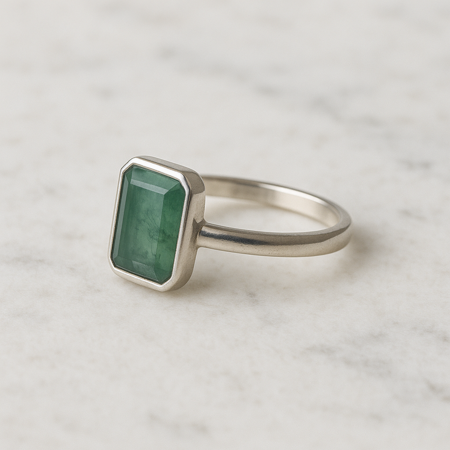 Minimalist Agate Ring, 925 Sterling Silver, Statement Ring, Gemstone Ring