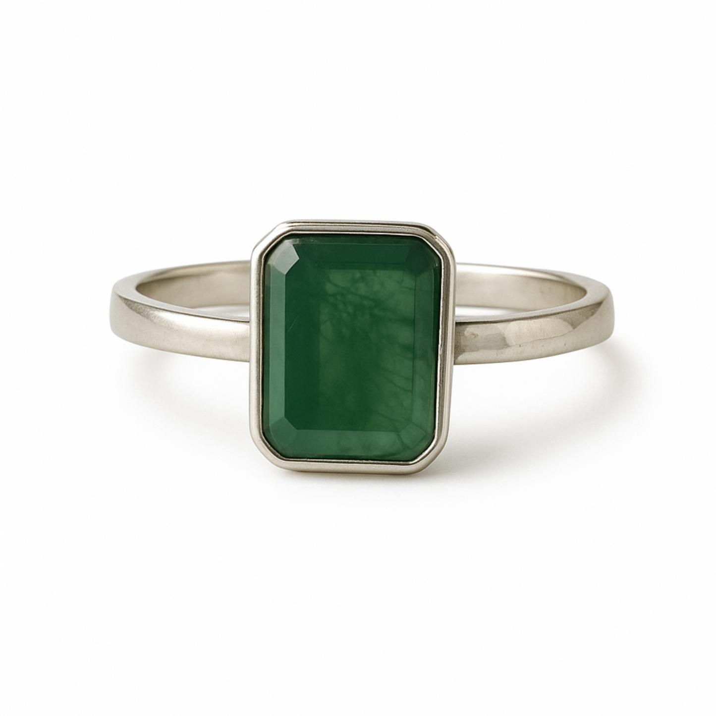 Minimalist Agate Ring, 925 Sterling Silver, Statement Ring, Gemstone Ring