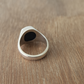 Raw Black tourmaline Ring, Signet Ring, 925 Solid Silver, Men Women Ring, Tourmaline Ring