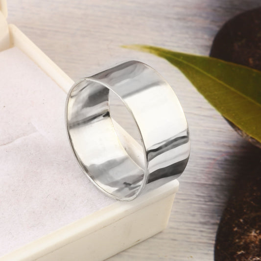 Boho Band Ring, 925 Sterling Silver Ring, Thumb Ring, Plain Ring for Women, Everyday Wear Ring