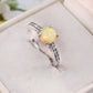 Fire Opal Ring, 925 Sterling Silver, White Opal Ring, Gemstone Ring, Women Ring, Engagement Ring
