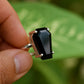 Black Onyx Coffin Ring, 925 Sterling Silver, Gemstone Ring, Statement Ring, Boho Ring