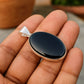Black Onyx Gemstone Pendant, 925 Sterling Silver Jewelry, Statement Pendant, Women Handmade Jewelry
