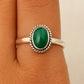 Malachite Ring 925 Solid Silver, Gemstone Ring, Statement Ring, Boho Gift, Women Ring