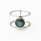 Labradorite Ring, Natural Labradorite Gemstone, Statement Ring, 925 Solid Silver