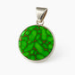 Handcrafted Green Turquoise Silver Pendant – 925 Sterling Silver