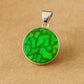 Handcrafted Green Turquoise Silver Pendant – 925 Sterling Silver